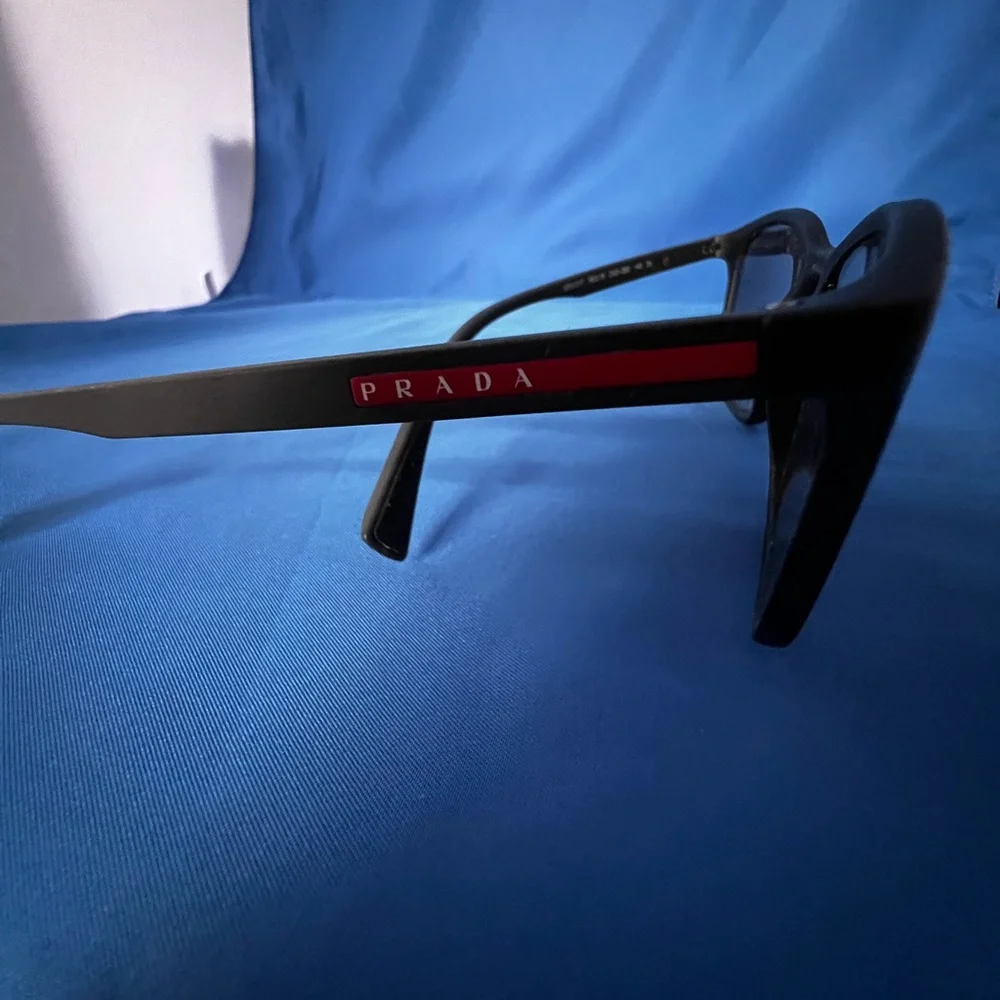 Prada Black Sunglasses with Silver Lenses - Picture 3 of 6